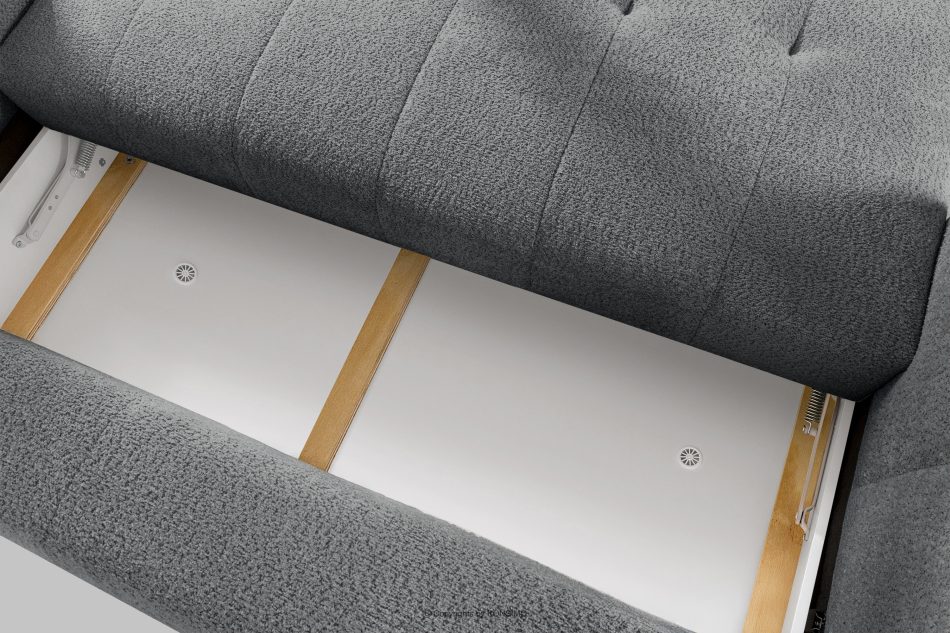 LIRA Sofa boucle v štýle japandi tmavo sivá tmavo sivá - obrázok 15