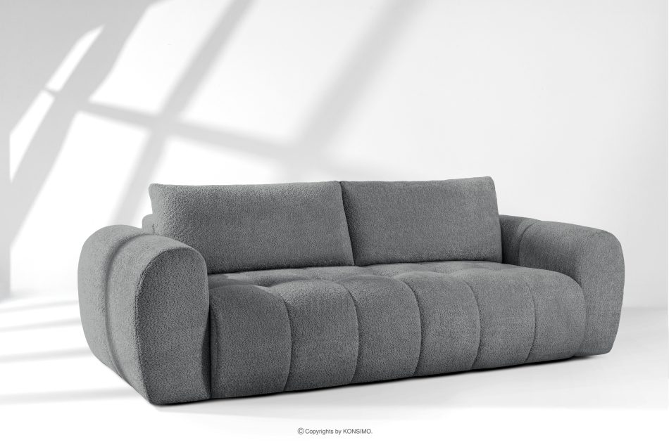 LIRA Sofa boucle v štýle japandi tmavo sivá tmavo sivá - obrázok 1