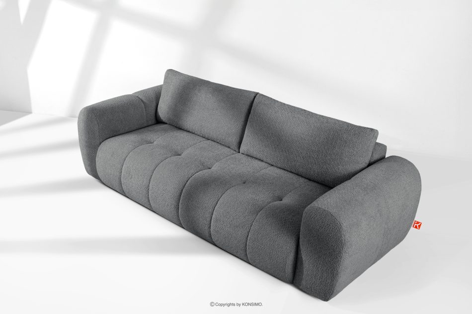 LIRA Sofa boucle v štýle japandi tmavo sivá tmavo sivá - obrázok 19