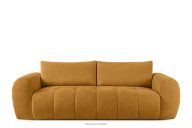 Sofa boucle v štýle japandi medová
