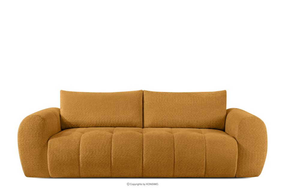 LIRA Sofa boucle v štýle japandi medová medová - obrázok 0