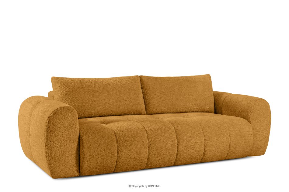 LIRA Sofa boucle v štýle japandi medová medová - obrázok 2