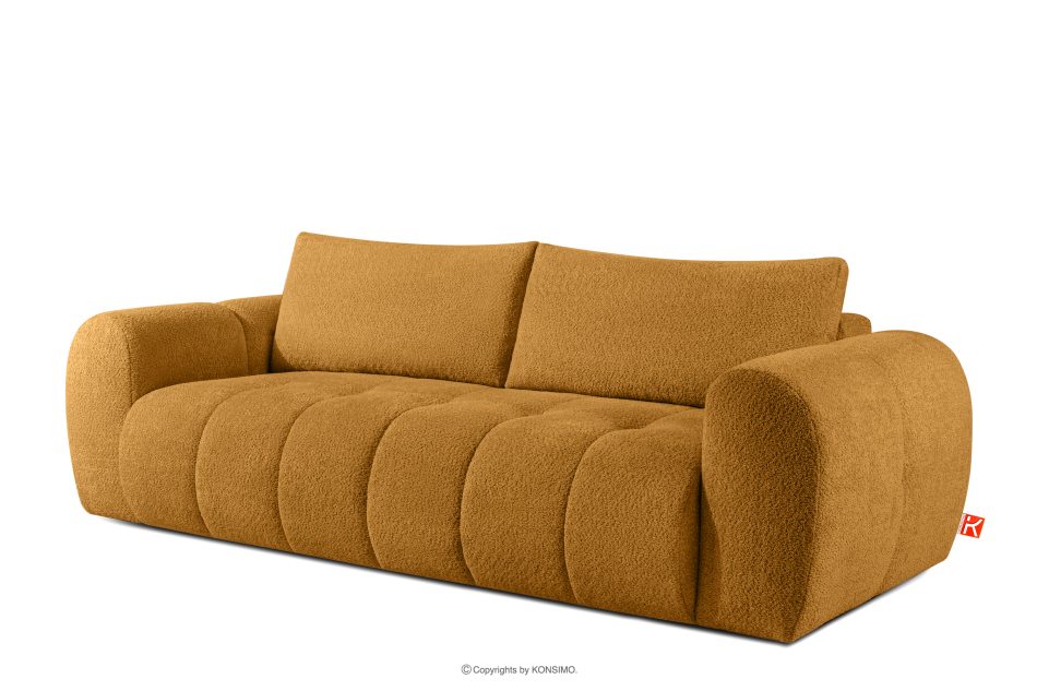 LIRA Sofa boucle v štýle japandi medová medová - obrázok 3