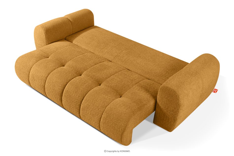 LIRA Sofa boucle v štýle japandi medová medová - obrázok 5