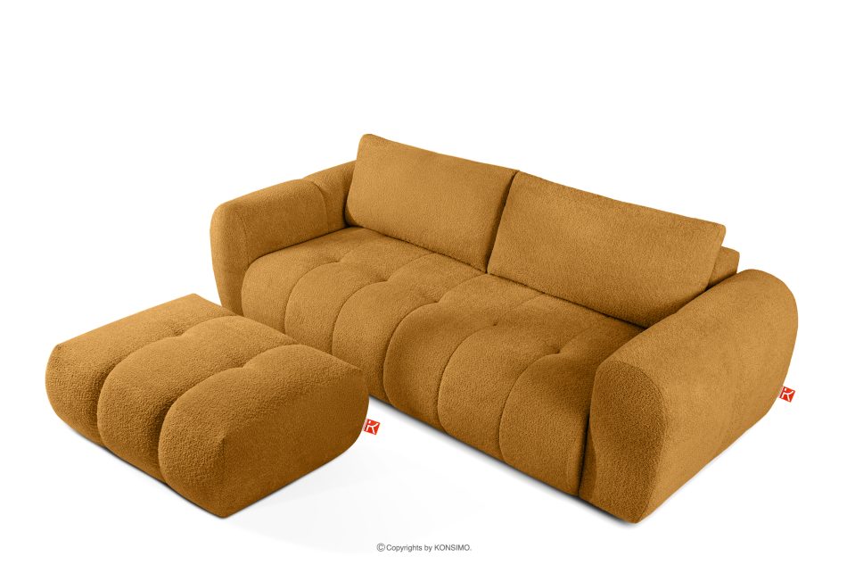 LIRA Sofa boucle v štýle japandi medová medová - obrázok 6