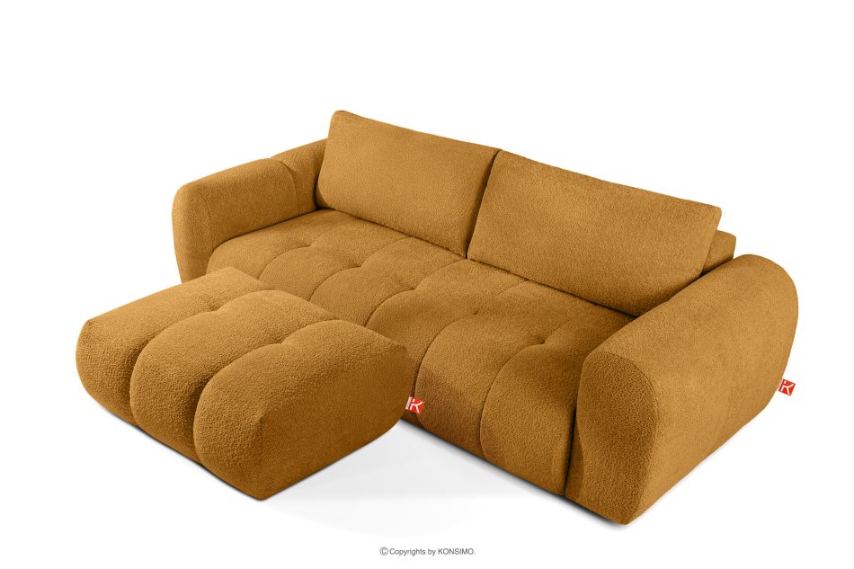 LIRA Sofa boucle v štýle japandi medová medová - obrázok 7