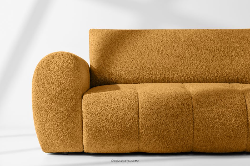 LIRA Sofa boucle v štýle japandi medová medová - obrázok 8