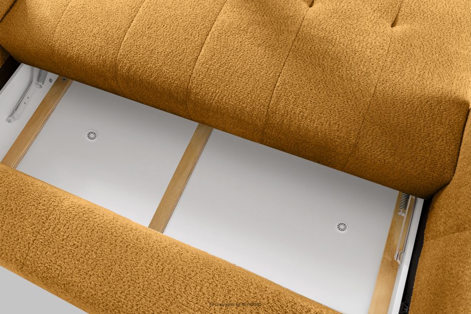 LIRA Sofa boucle v štýle japandi medová medová - obrázok 15