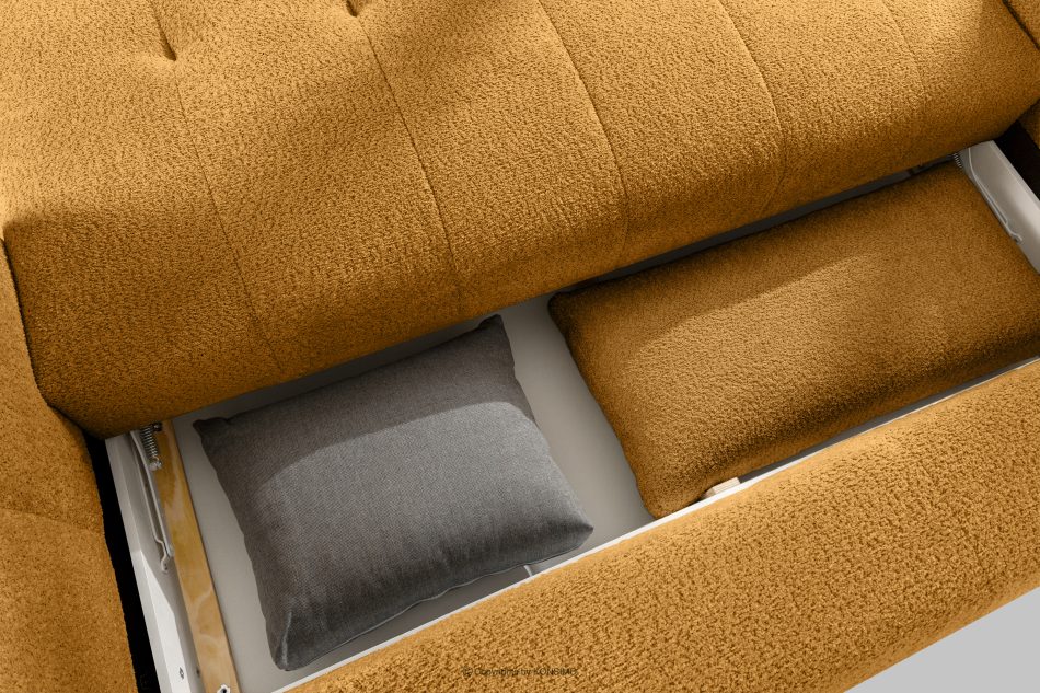 LIRA Sofa boucle v štýle japandi medová medová - obrázok 16