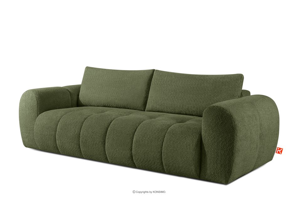 LIRA Sofa boucle v štýle japandi olivová olivová - obrázok 3