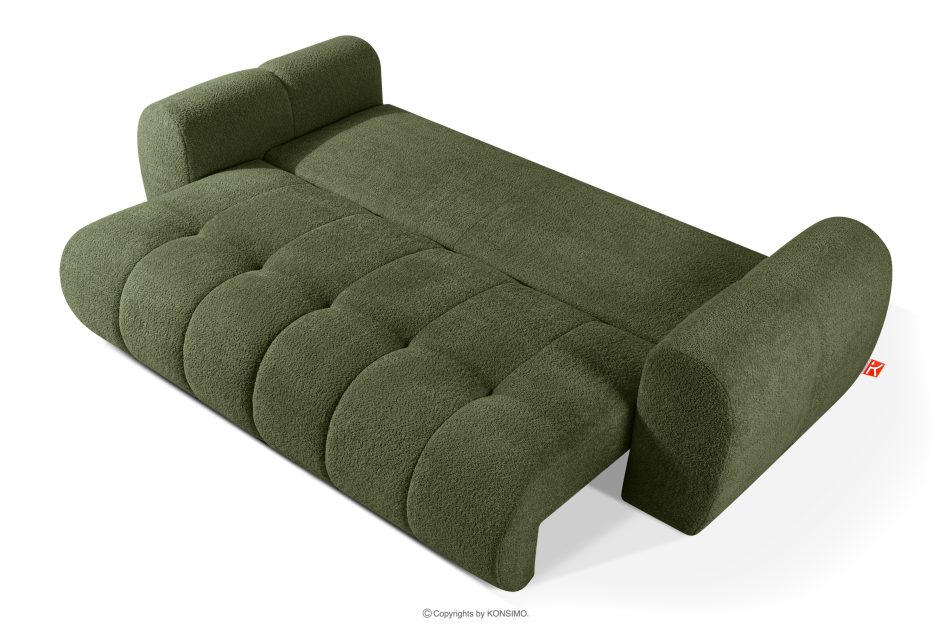 LIRA Sofa boucle v štýle japandi olivová olivová - obrázok 5