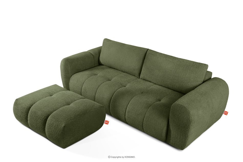 LIRA Sofa boucle v štýle japandi olivová olivová - obrázok 6
