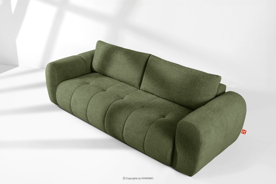 LIRA Sofa boucle v štýle japandi olivová olivová - obrázok 19