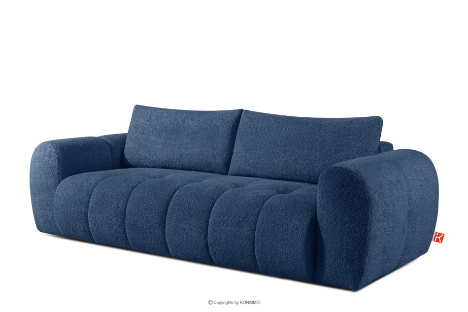 LIRA Sofa boucle v štýle japandi tmavo modrá tmavo modrá - obrázok 3