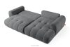 LIRA Rohová sedacia súprava v japandi štýle boucle tmavosivá vpravo tmavošedá - obrázok 6