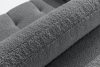 LIRA Rohová sedacia súprava v japandi štýle boucle tmavosivá vpravo tmavošedá - obrázok 13
