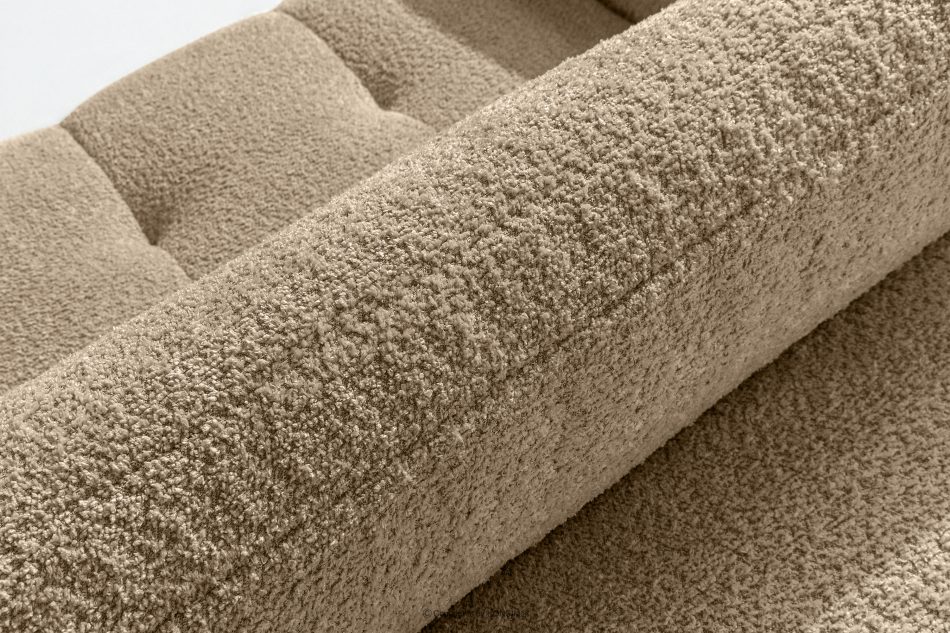 LIRA Pravá rohová pohovka v látke boucle béžová béžová - obrázok 12