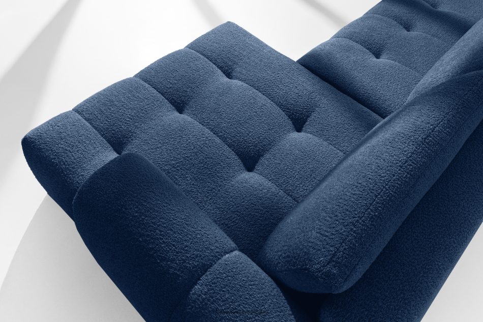 LIRA Rohová pohovka v japandi štýle boucle navy blue vpravo tmavomodrá - obrázok 10