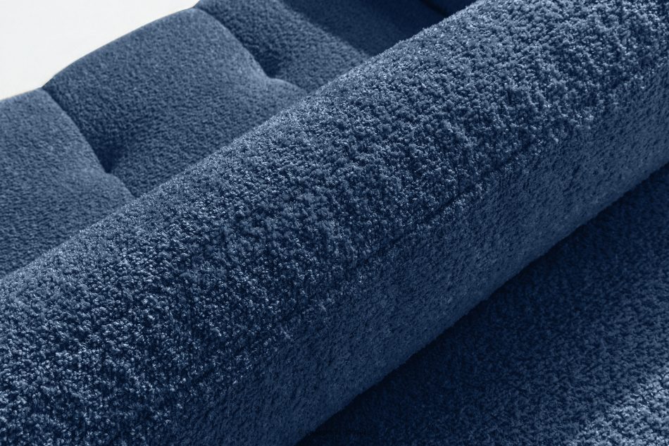 LIRA Rohová pohovka v japandi štýle boucle navy blue vpravo tmavomodrá - obrázok 12