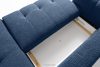 LIRA Rohová pohovka v japandi štýle boucle navy blue vpravo tmavomodrá - obrázok 16