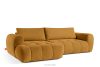 LIRA Rohová pohovka v japandi štýle s látkou boucle medová vľavo medová - obrázok 4