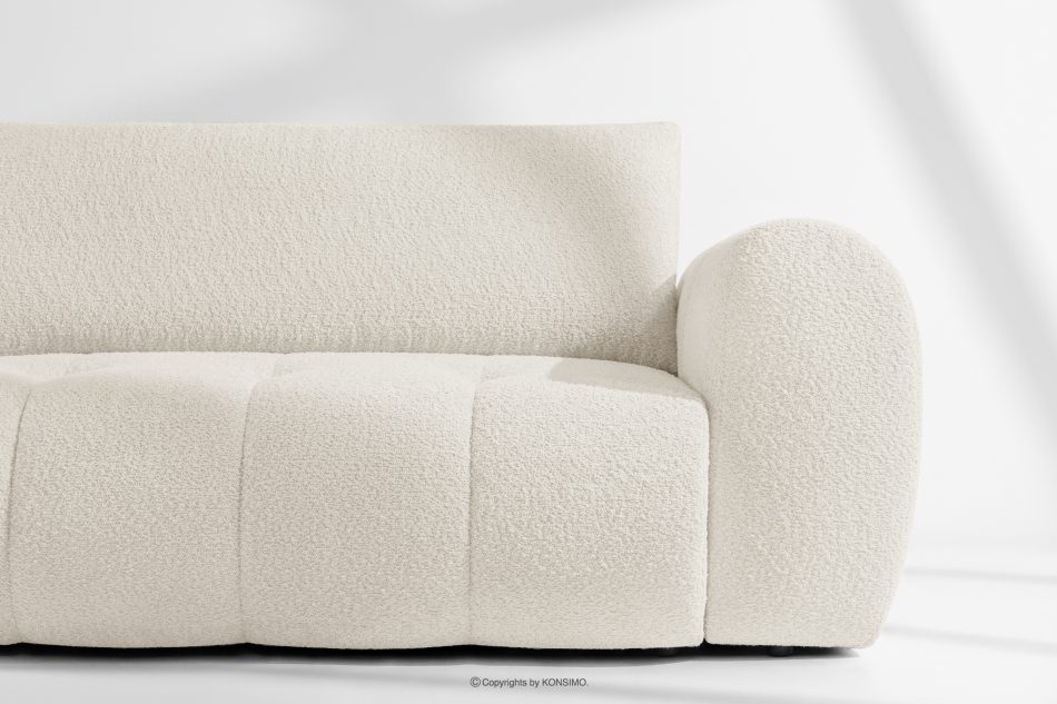 LIRA Rohová pohovka z látky boucle biela vľavo biela - obrázok 8