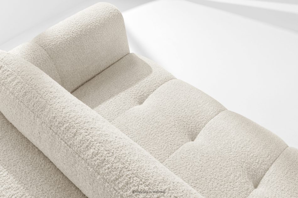 LIRA Rohová pohovka z látky boucle biela vľavo biela - obrázok 9