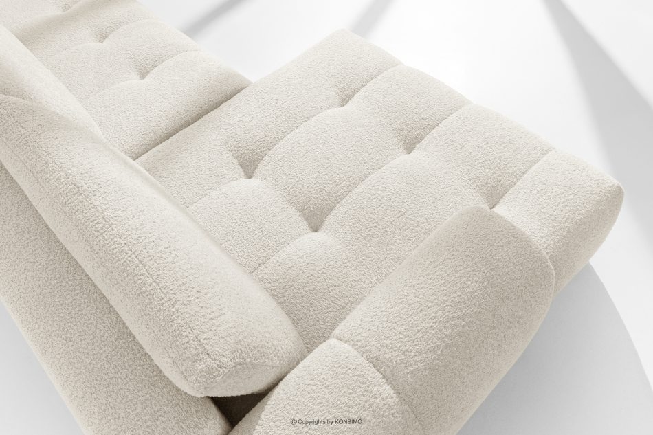 LIRA Rohová pohovka z látky boucle biela vľavo biela - obrázok 10