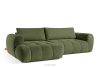 LIRA Rohová pohovka boucle v japandi štýle olivová vľavo olivová - obrázok 4