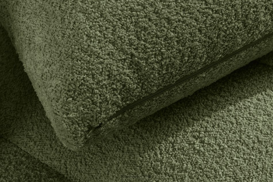 LIRA Rohová pohovka boucle v japandi štýle olivová vľavo olivová - obrázok 14