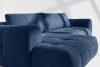 LIRA Rohová pohovka v japandi štýle boucle látka tmavomodrá vľavo tmavomodrá - obrázok 12