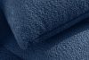 LIRA Rohová pohovka v japandi štýle boucle látka tmavomodrá vľavo tmavomodrá - obrázok 15