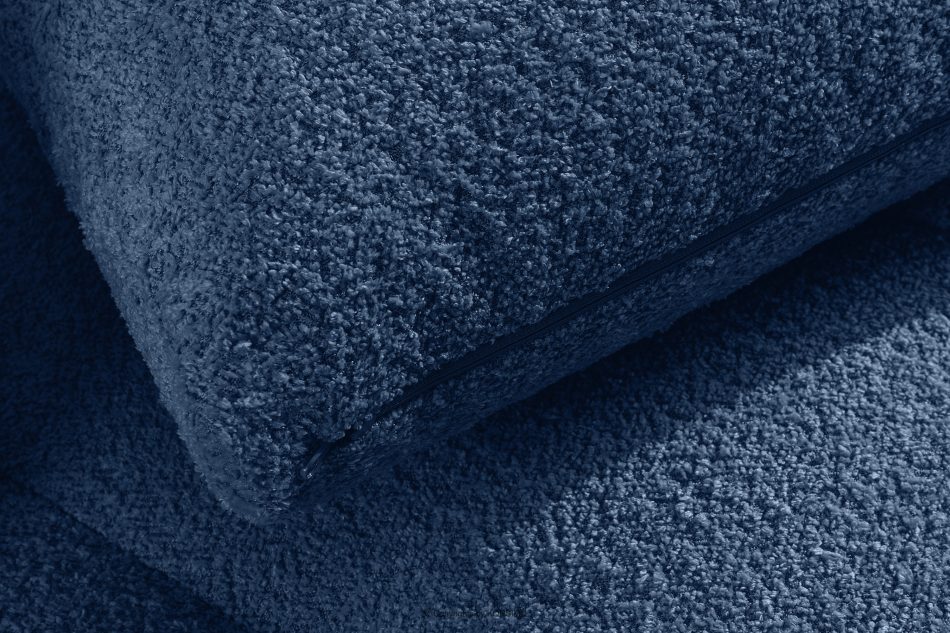 LIRA Rohová pohovka v japandi štýle boucle látka tmavomodrá vľavo tmavomodrá - obrázok 14