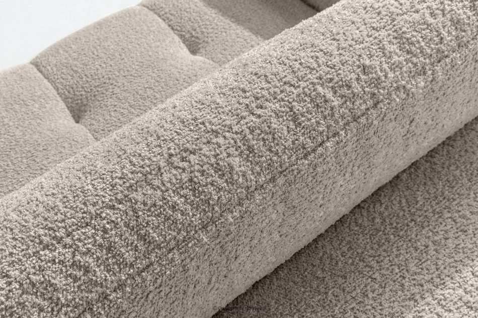 LIRA Pohovka a puf z látky boucle sivej farby sivá - obrázok 13