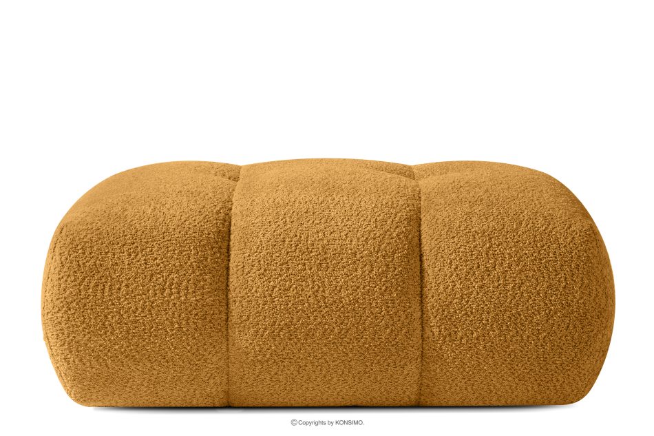 LIRA Pohovka a puf v látke boucle honey medová - obrázok 19