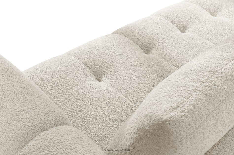 LIRA Pohovka a puf z látky boucle biela biela - obrázok 11