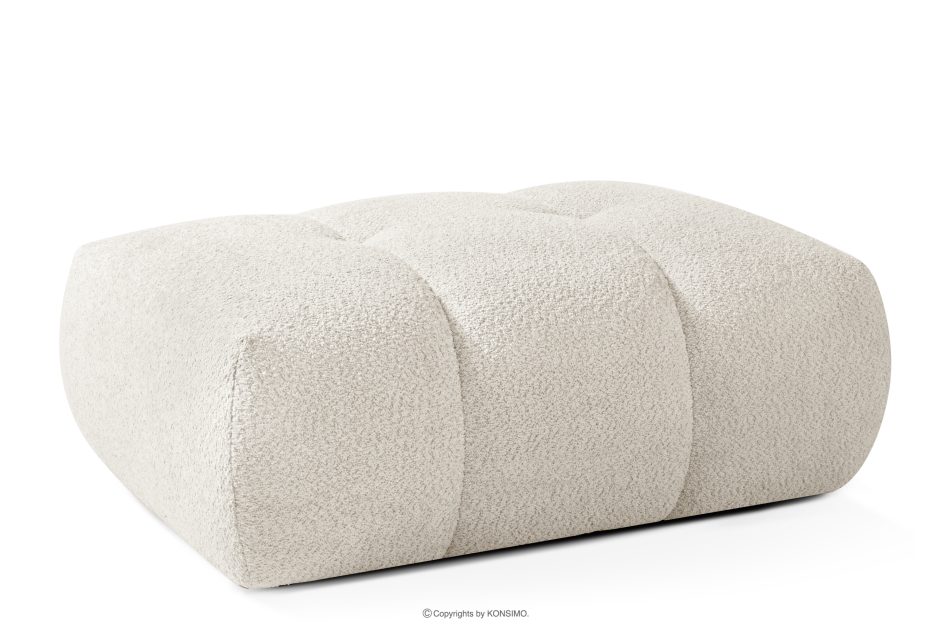 LIRA Pohovka a puf z látky boucle biela biela - obrázok 21