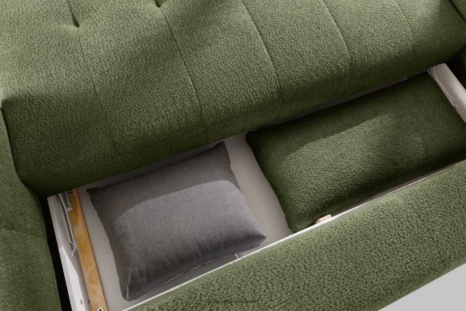 LIRA Pohovka a puf s látkou boucle olivová olivová - obrázok 16