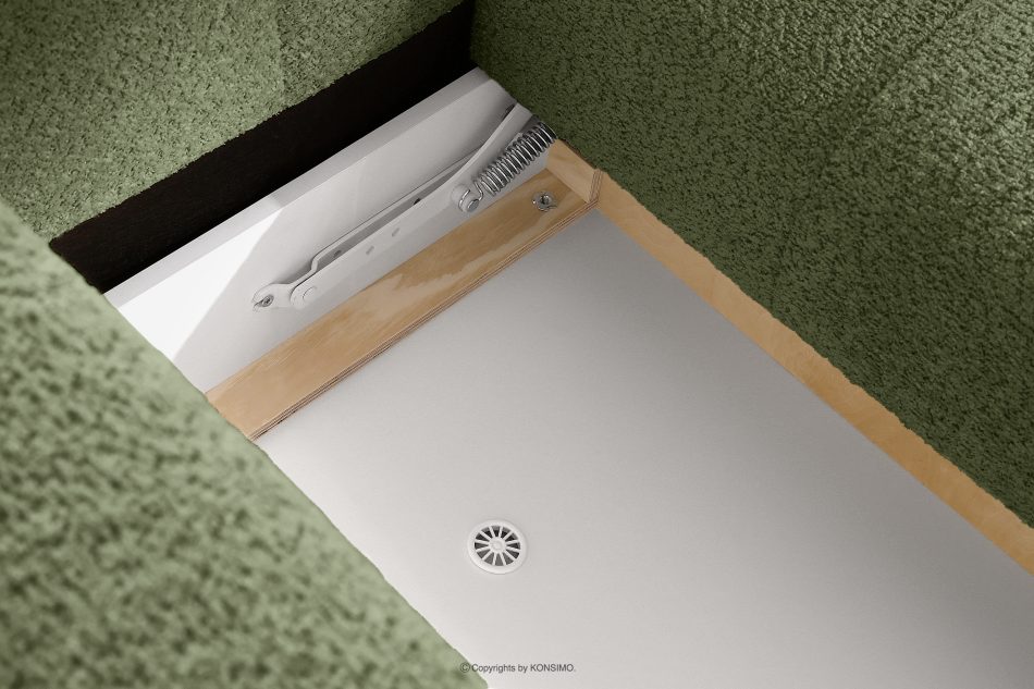 LIRA Pohovka a puf s látkou boucle olivová olivová - obrázok 17