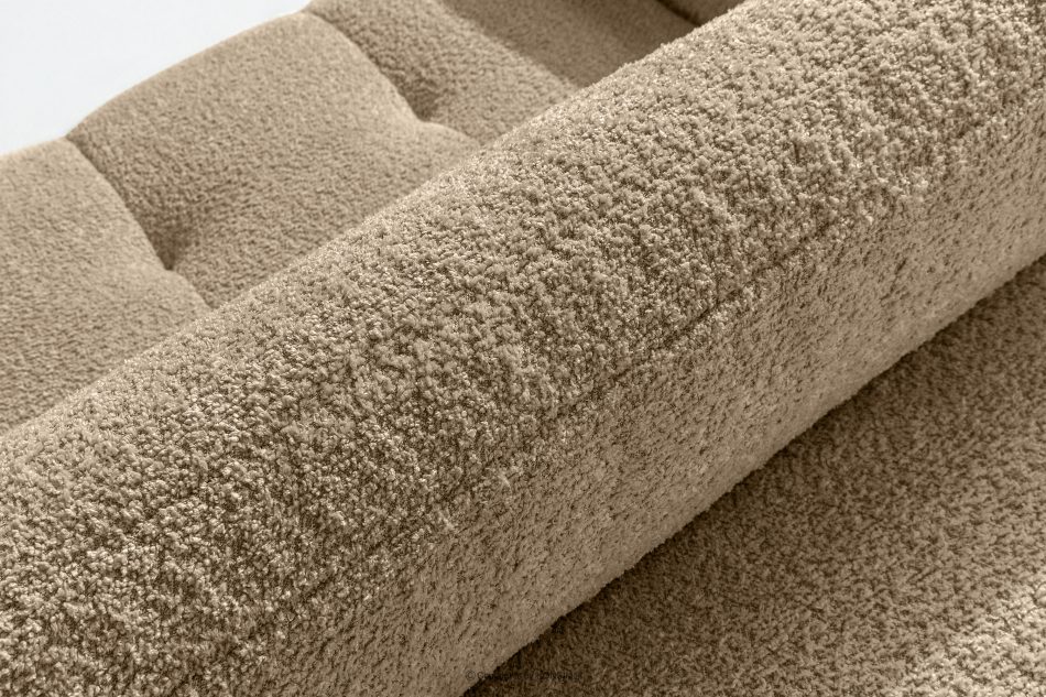 LIRA Pohovka a puf z béžovej látky boucle béžová - obrázok 13