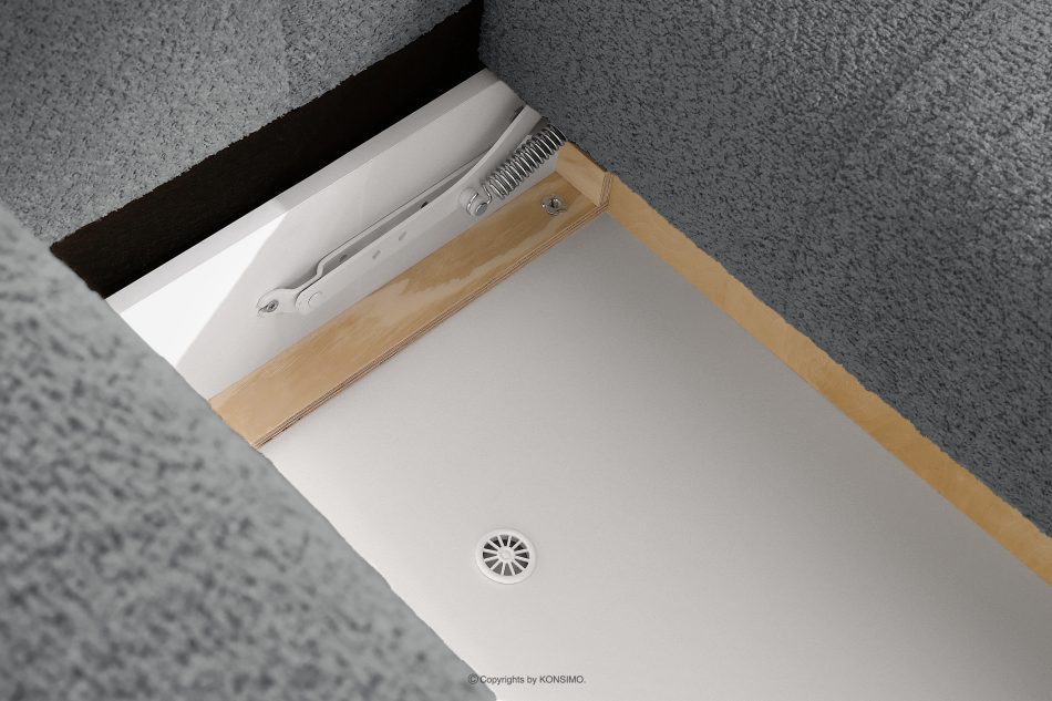 LIRA Pravá rohová pohovka a puf tmavosivý tmavošedá - obrázok 18