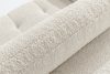 LIRA Pravá rohová pohovka a puf z látky boucle bielej farby biela - obrázok 14