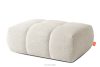 LIRA Pravá rohová pohovka a puf z látky boucle bielej farby biela - obrázok 21