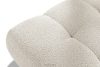 LIRA Pravá rohová pohovka a puf z látky boucle bielej farby biela - obrázok 23