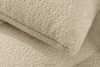 LIRA Pravá rohová pohovka a puf z bucle tkaniny svetlo béžovej farby svetlo béžová - obrázok 16
