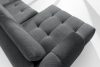 LIRA Pravá rohová pohovka a puf tmavosivý tmavošedá - obrázok 12