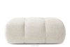 LIRA Pravá rohová pohovka a puf z látky boucle biela biela - obrázok 20