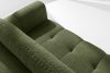 LIRA Pravá rohová pohovka a puf z látky boucle olivová olivová - obrázok 11