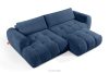 LIRA Pravá rohová pohovka a puf z látky boucle námornícka modrá tmavomodrá - obrázok 4