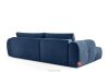 LIRA Pravá rohová pohovka a puf z látky boucle námornícka modrá tmavomodrá - obrázok 8